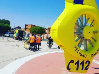 Huerta Otea helicóptero
