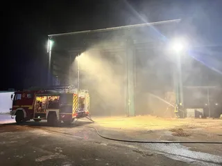 Incendio nave Juzbado. Bomberos de Ledesma