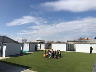 Aulas prefabricadas en el Colegio de Aldeatejada