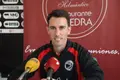 Javi Medina, en una rueda de prensa.