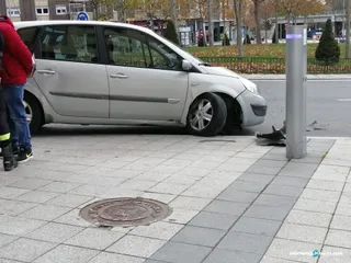 Accidente en la rotonda de Comuneros 3
