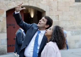 El presidente de la Junta de Castilla y León, Alfonso Fernández Mañueco, mantiene un encuentro con la embajadora de EE. UU. ante España y Andorra, Julissa Reynoso.| Foto ICAL
