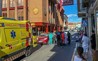 Una mujer herida grave en un atropello en Peñaranda. ICAL