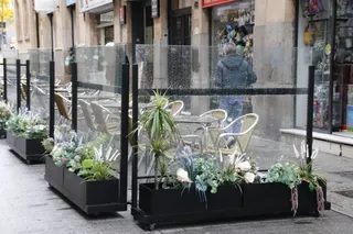 Mamparas en las terrazas