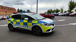 Policía Local en la avenida de San Agustín. Foto Carlos H.G