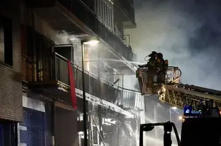 Explosión en un edificio de la calle Goya en Valladolid. Foto ICAL (1)