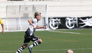 Íñigo, en el partido ante el Extremadura / FOTO SALAMANCA24HORAS.COM