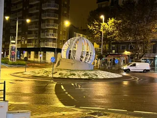 La primera nevada de la temporada tiñe de blanco la capital charra