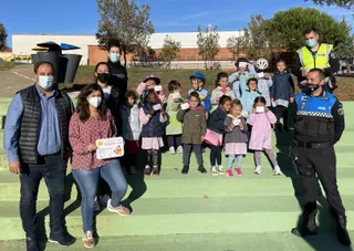 Educación vial en el colegio Miguel de Cervantes de Guijuelo.