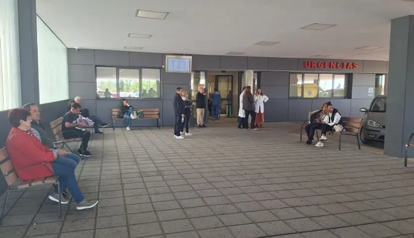 El Hopital de Salamnca funcionando durante el apagón masivo