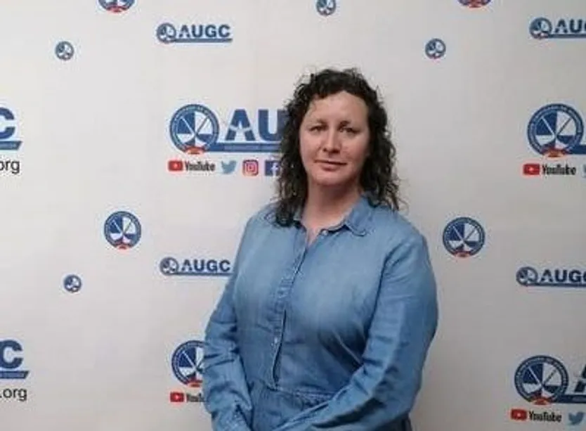 Alicia Sánchez Álvarez secretaria de la mujer de la Junta Directiva Nacional de AUGC