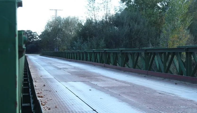 Puente Bailey sobre el río Tormes en Almenara (3)