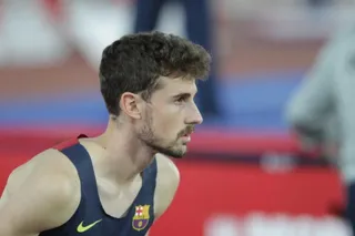 Álvaro de Arriba, en una prueba en Salamanca.