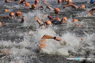 Imagen de una edición del Triatlón Veracruz.