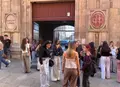 Estudiantes en el primer día de este curso académico. UPSA