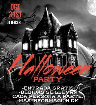 Cartel anunciador fiesta halloween monterrubio