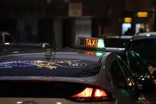 Taxi en Salamanca en una parada|Fotos: Andrea M