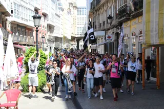 Corteo de Unionistas hasta Riazor