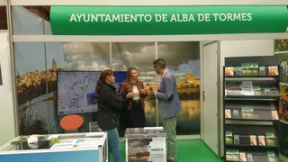 Stand de Alba de Tormes en la Feria Destino Pesca 2025 | Ayuntamiento Alba de Tormes