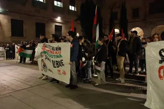 Concentración contra el genocidio palestino