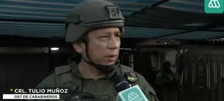 Tulio Muñoz, coronel de los Carabineros en una entrevista para la televisión chilena Mega