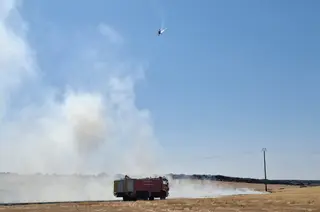 Incendio en la carretera Veguillas