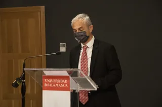 El rector de la Universidad de Salamanca Ricardo Rivero