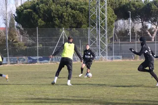 Primer entrenamiento de Íñigo Muñoz con Unionistas