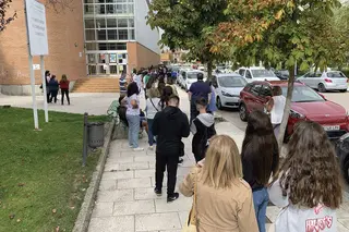 Jóvenes entre 12 y 17 años han recibido hoy la segunda pauta de la vacuna contra la covid en Peñaranda.