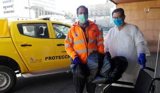 Entrega mascarillas Hospital Clínico (abr20)