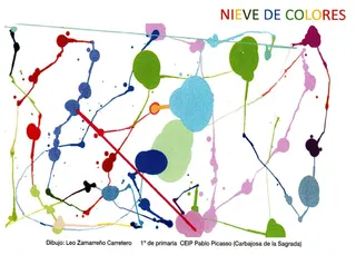 Primer premio, 'Nieve de colores', de Leo Zamarreño