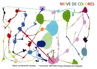 Primer premio, 'Nieve de colores', de Leo Zamarreño