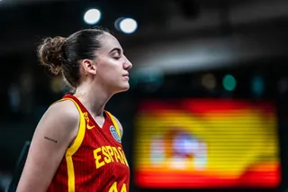 Iyana Martín, en un partido con la Selección Española de baloncesto | FOTO FEB