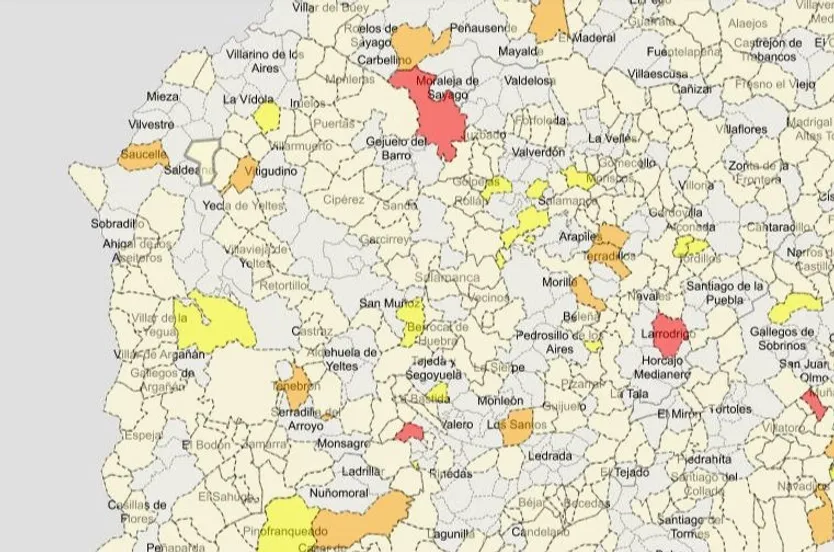 Mapa pueblos Pago Medio Proveedores marzo 22