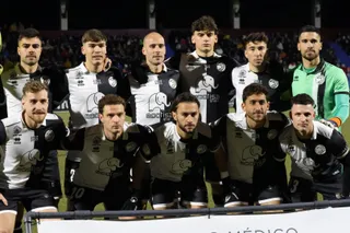 El once inicial de Unionistas ante el Celta B | FOTO ANDREA MATEOS