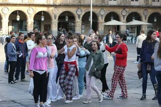 Novatadas en la Plaza Mayor
