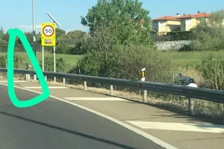 Radar escondido en la rotonda del E.Leclerc