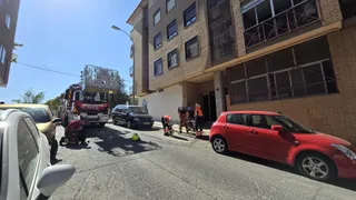 Una sartén provoca un incendio en la cocina de una casa en la calle Relojeros