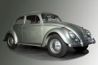 Escarabajo expuesto en el Museo de la Historia de la Automoción de Salamanca