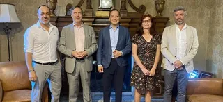 El rector de la USAL recibe al director general de Deportes de la Junta de Castilla y León