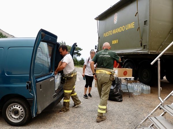 Puesto de mando del incendio en Monsagro y Serradilla. Foto ICAL (6)