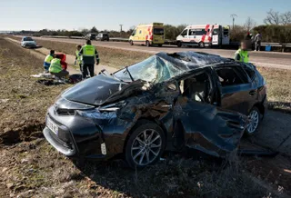 Dos heridos en un accidente en la A62 a la altura de de Martín de Yeltes