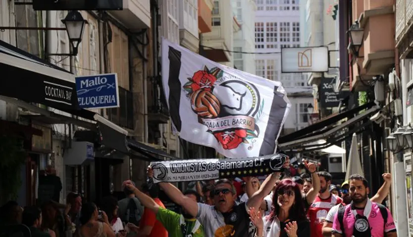 Corteo de Unionistas hasta Riazor