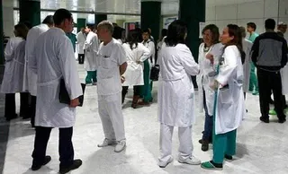 Imagen de archivo de los profesionales del Sacyl