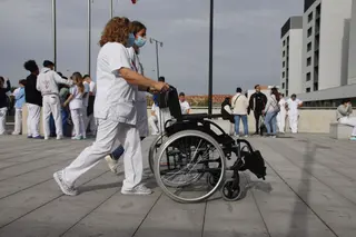Foto archivo del personal del Hospital Universitario de Salamanca