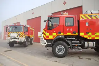 Presentación de dos camiones autobombas forestales para el Servicio de Prevención, Extinción de incendios y Salvamento de la Diputación de Salamanca