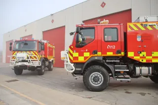 Presentación de dos camiones autobombas forestales para el Servicio de Prevención, Extinción de incendios y Salvamento de la Diputación de Salamanca
