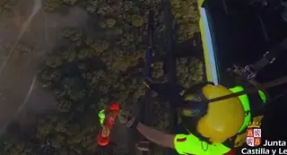 Rescate ciclista en Valcuevo