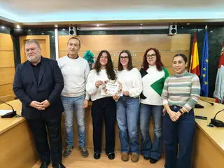 Ganadoras del concurso de Decoración Navideña en Carbajosa