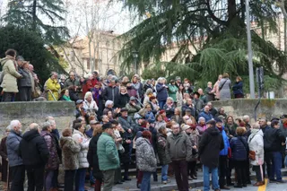 Manifestación por el ex fiscal general frente a la sede de los juzgados | Mateo G.J.